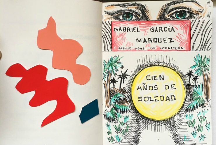 Cien Anos de Soledad Book Cover Illustration